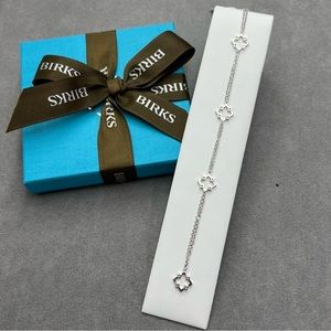 Birks Muse Silver Monogram Bracelet (NWT)
